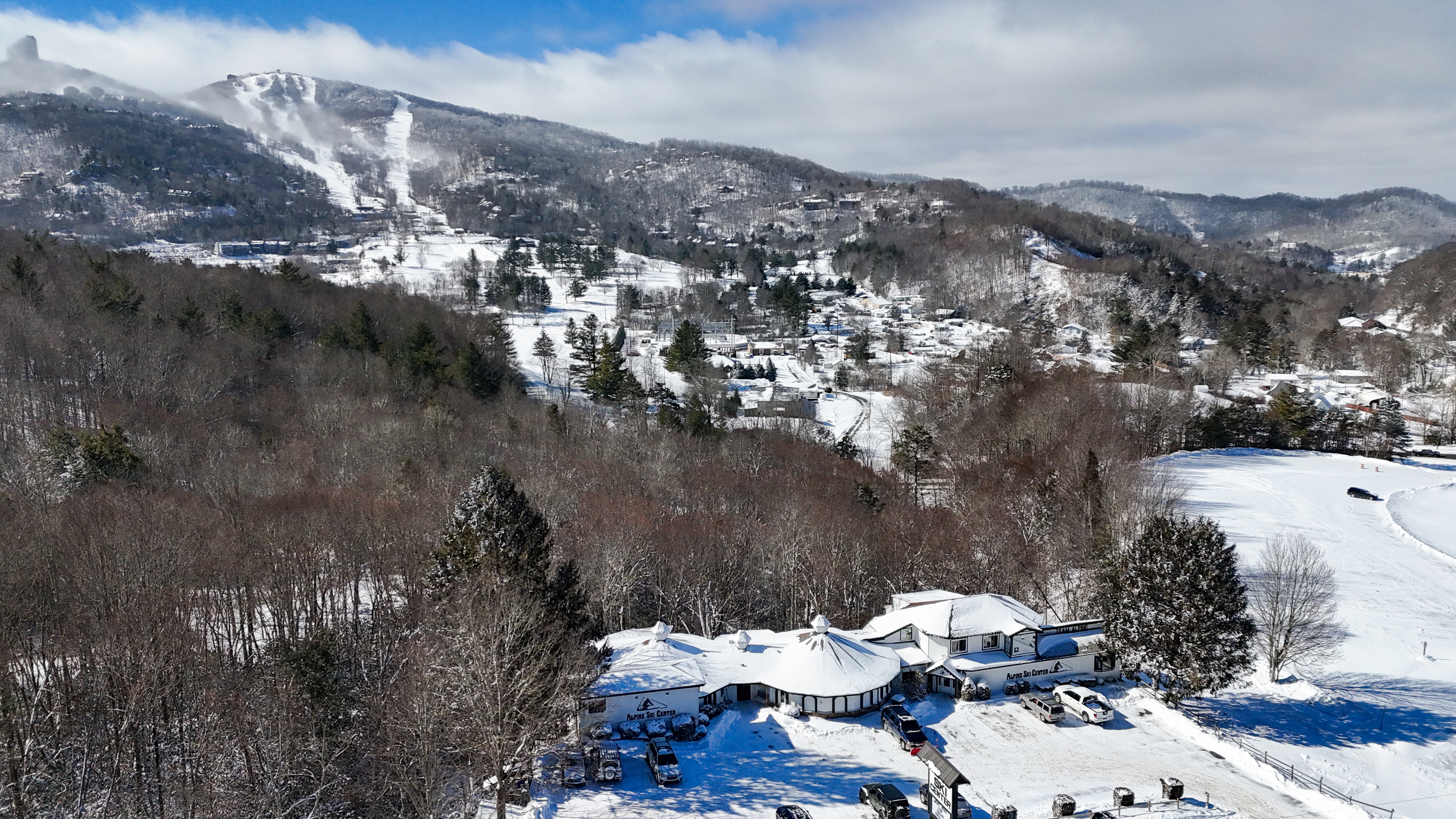 Alpine Ski Center mountain location in snow